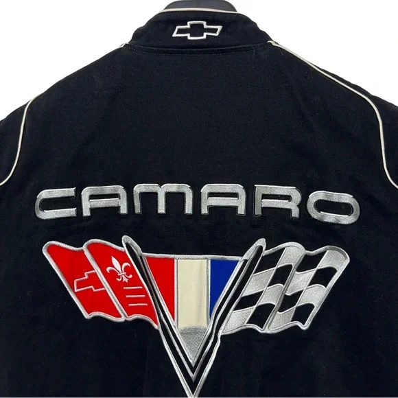 JH Design Mens Vintage Camaro Jacket - Picture 4 of 8